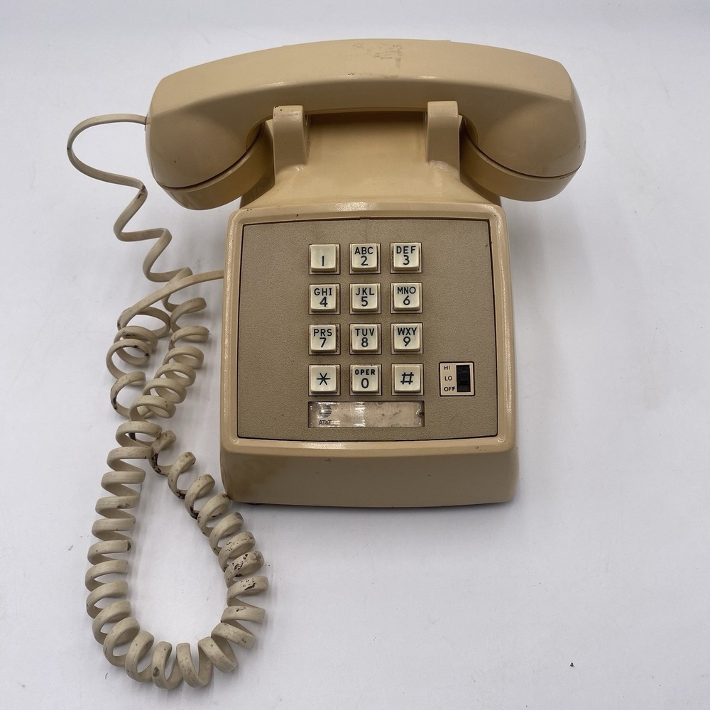 2500 Push Button Desk Phone Western Electric  Bell‎ System Style ITTWorking Tan